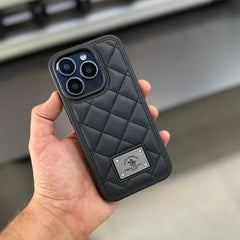 PREMIUM BLACK LEATHER PHONE CASE