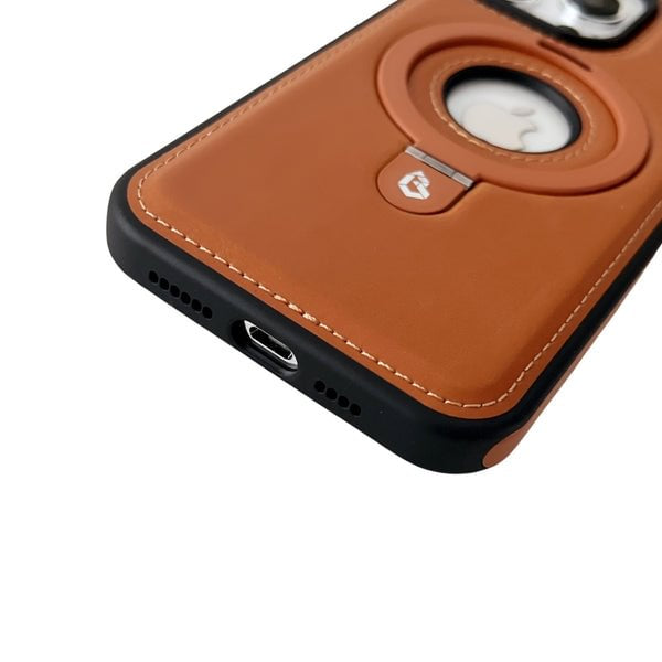 PREMIUM BROWN LEATHER PHONE CASE